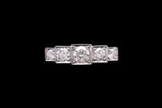 Platinum Diamond Graduated Five Stone Ring