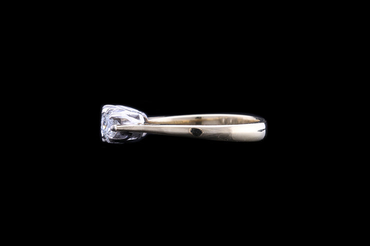 18ct Yellow Gold and White Gold Diamond Three Stone Ring