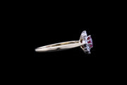 18ct Yellow Gold Diamond and Ruby Cluster Ring