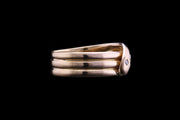 Victorian 15ct Yellow Gold Diamond Snake Ring