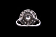 Platinum Diamond Round Cluster Ring