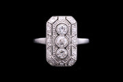 14ct White Gold Diamond Dress Ring