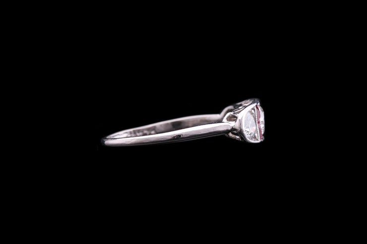 Art Deco Platinum Diamond and Ruby Dress Ring