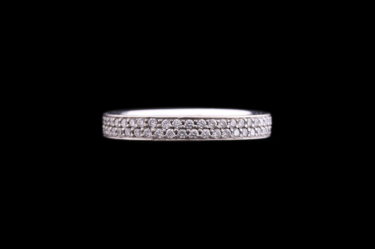 Georg Jensen 18ct White Gold Diamond Full Eternity Ring