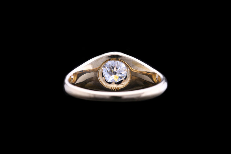 18ct Yellow Gold Diamond Single Stone Ring