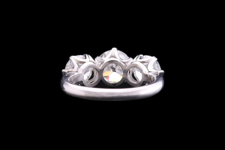 Platinum Diamond Three Stone Ring