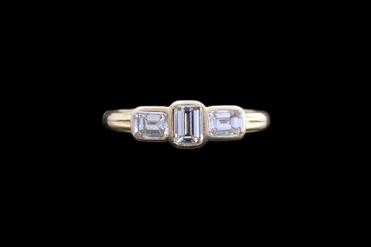 18ct Yellow Gold Diamond Three Stone Ring