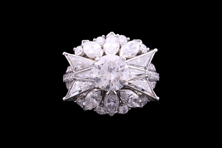 Van Cleef & Arpels Platinum Diamond Dress Ring