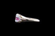 Victorian 18ct Yellow Gold Diamond and Ruby Dress Ring